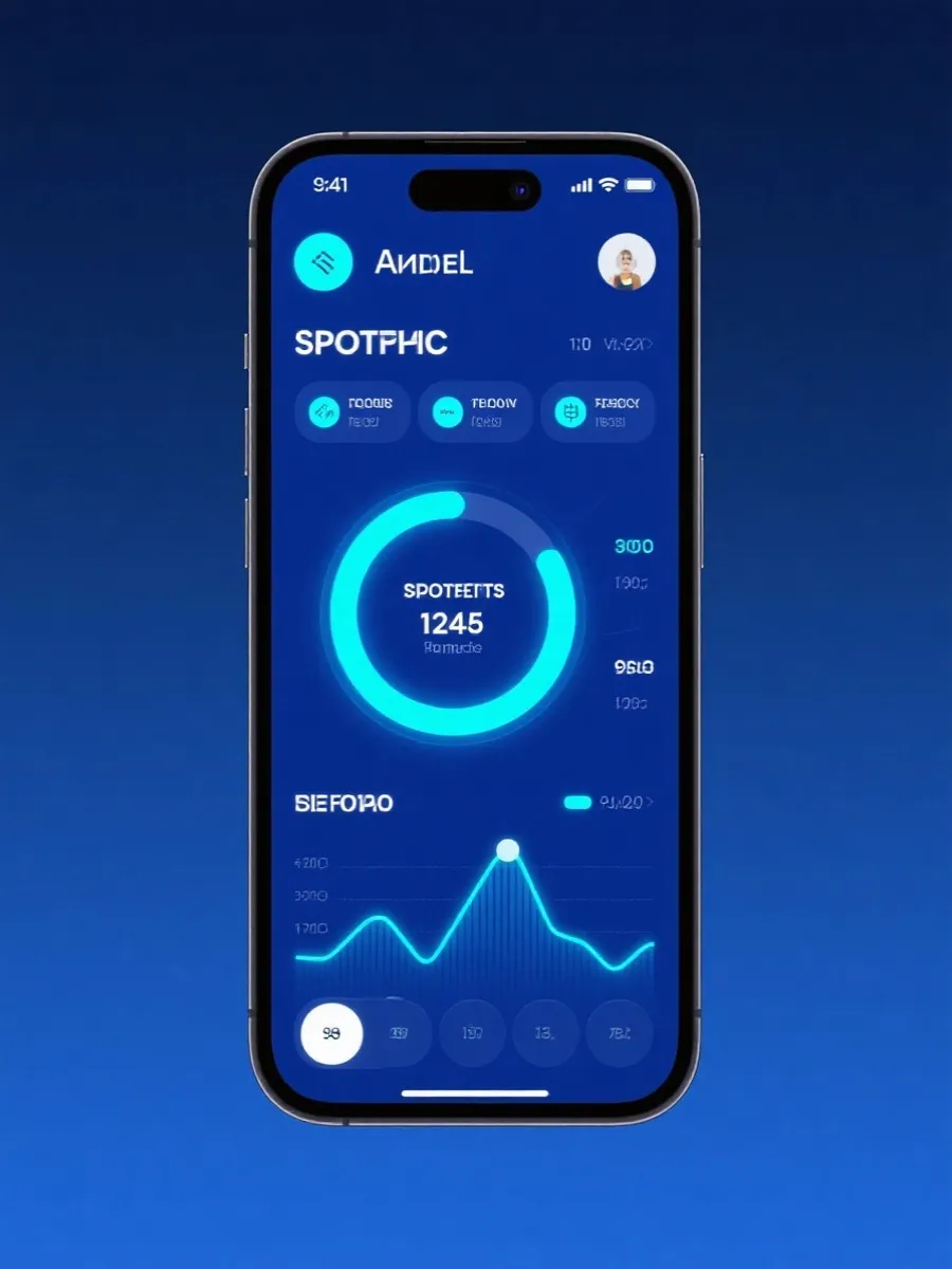 移动端应用界面示意图
